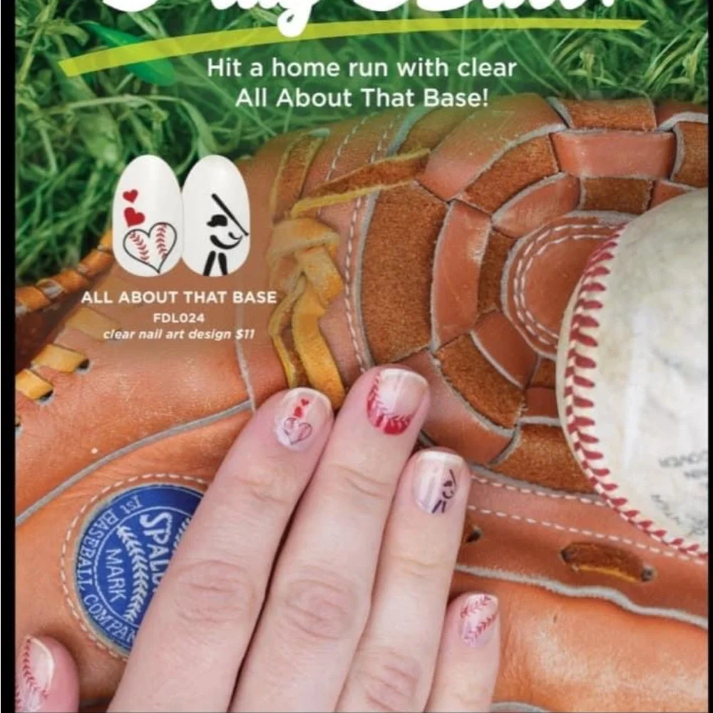 *Retired* Color Street: All About That Base | Baseball Red Clear Overlay Spring - Picture 2 of 11